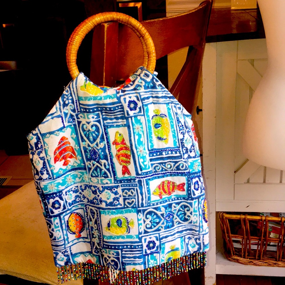 Lord & Taylor Beaded and sequined handbag